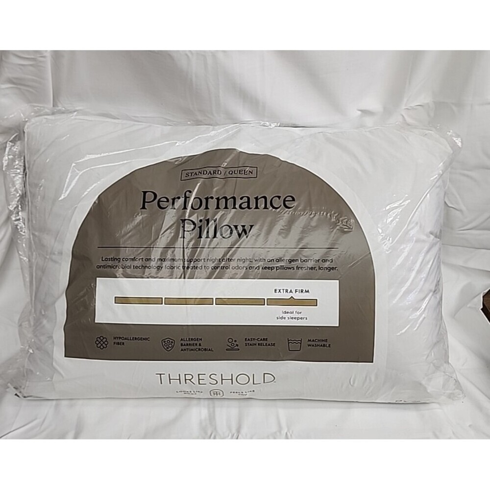 Threshold  Machine Washable Extra Firm Performance Bed Pillow -Standard/Queen